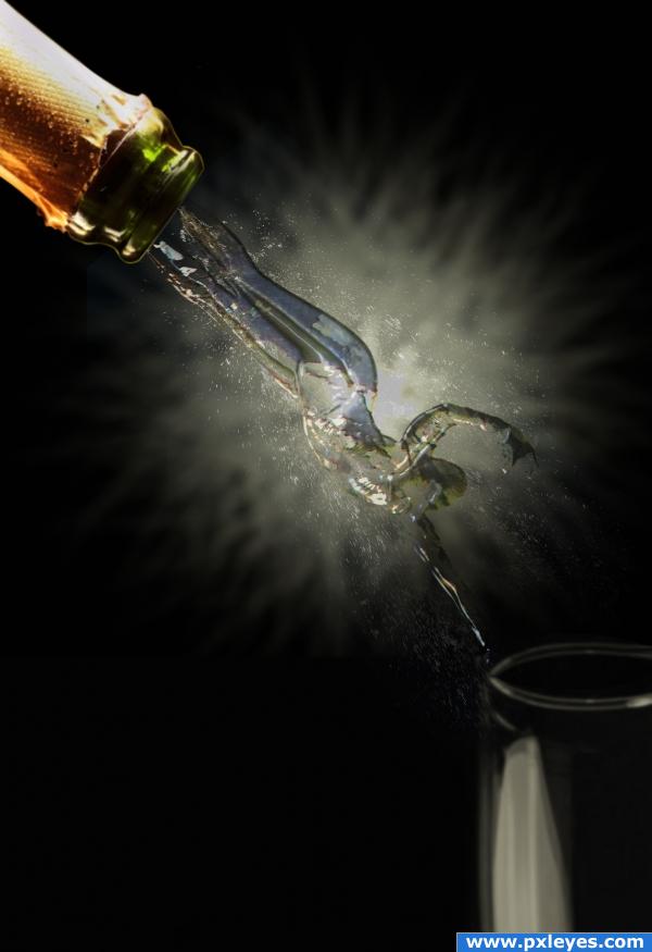 Creation of Champagne Diver: Final Result